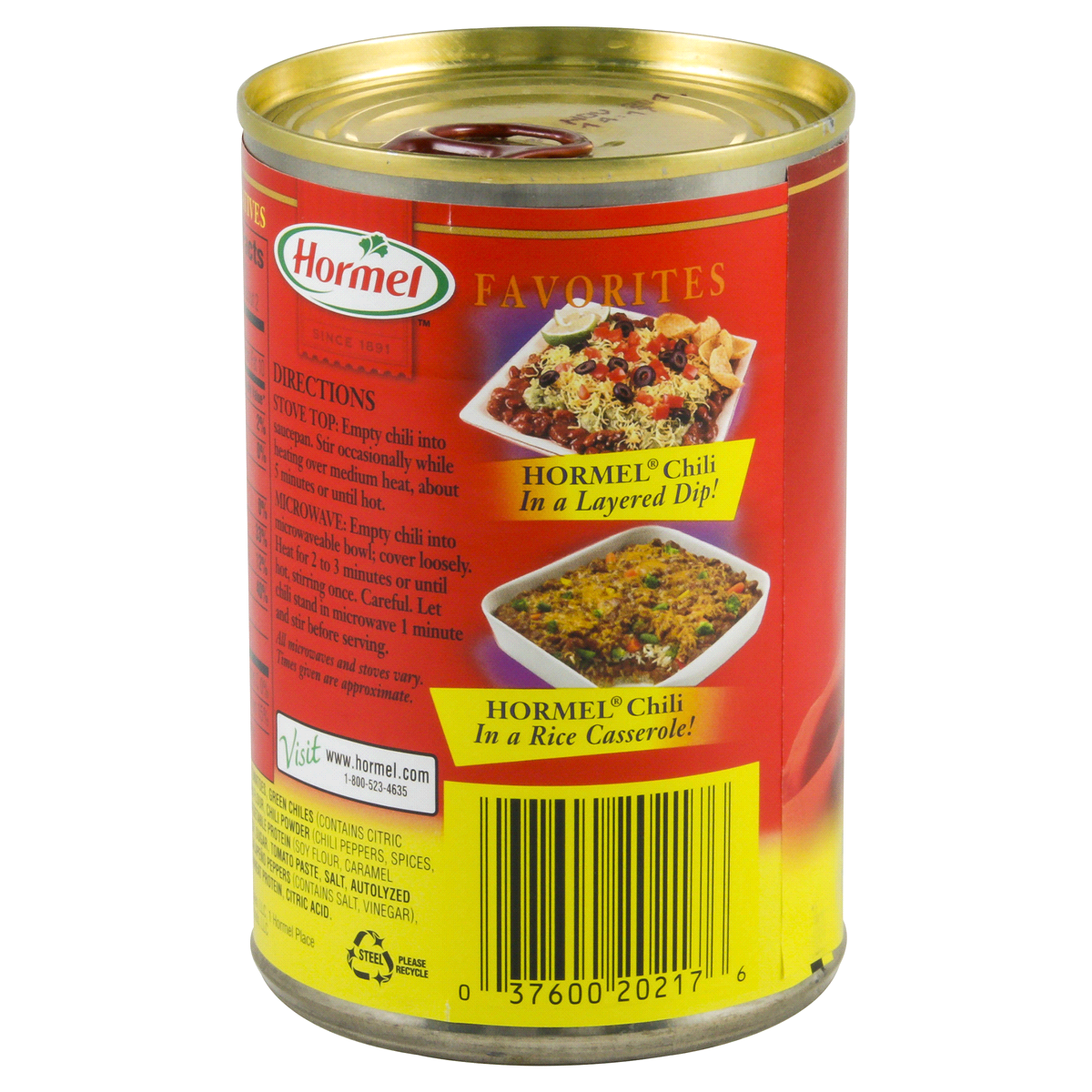 slide 2 of 2, HORMEL Chili Vegetarian with Beans, 15 oz