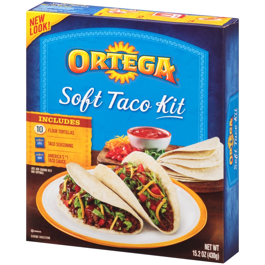 slide 3 of 8, Ortega Soft Taco Kit 1 ea, 1 ct