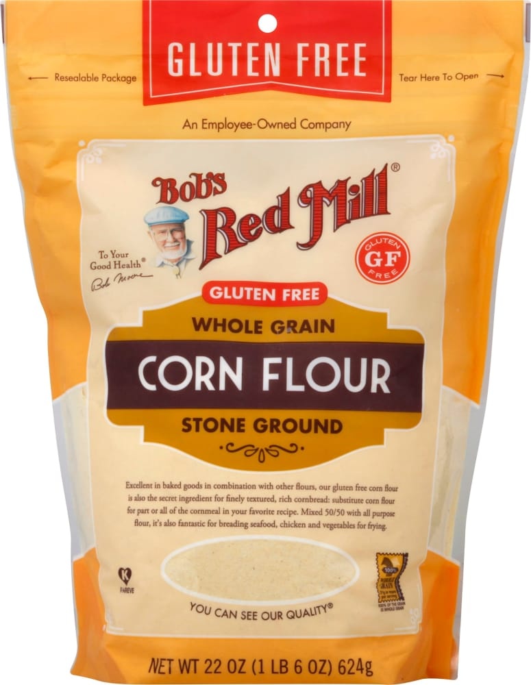 slide 1 of 1, Bob's Red Mill Gluten Free Corn Flour, 22 oz