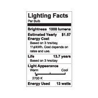 slide 3 of 5, GE Reveal 80 W Equivalent Dimmable Color-Enhancing BR40 BR40 LED Light Fixture Light Bulb, 1 ct