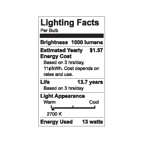 slide 4 of 5, GE Reveal 80 W Equivalent Dimmable Color-Enhancing BR40 BR40 LED Light Fixture Light Bulb, 1 ct