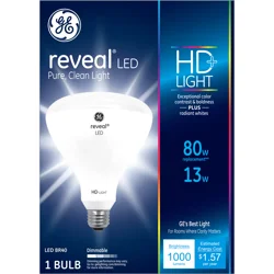 GE Reveal 13.5 Watts HD+ Light LED Light Bulbs 1 ea
