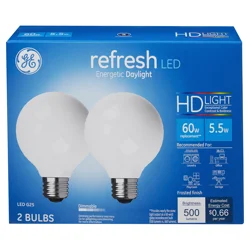 GE Neral Electric 2pk 60w Equivalent Refresh Led Light Bulbs Hd Daylight