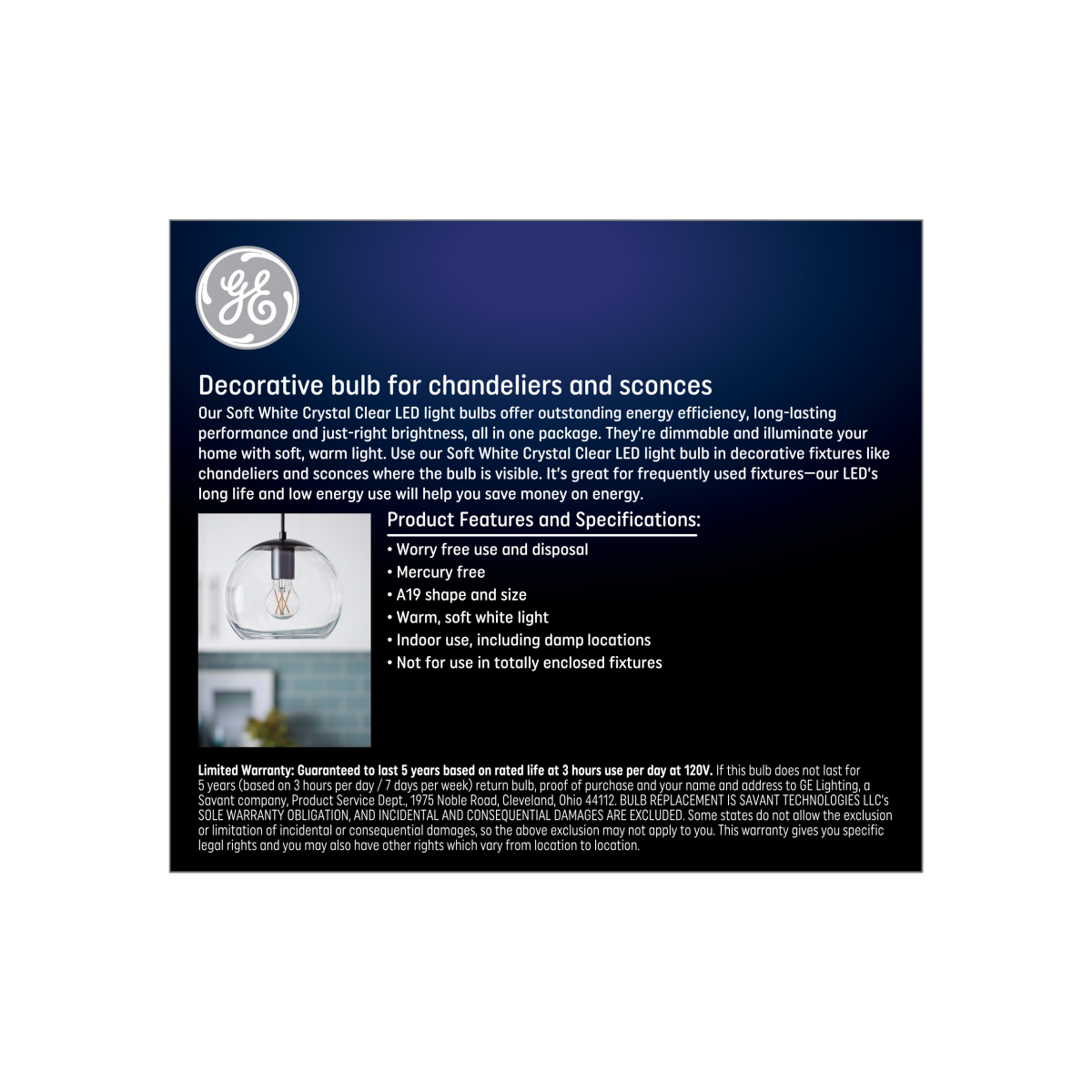 slide 2 of 2, GE Light Bulbs LED Soft White General Purpose Dimmable 60 Watts A, 2 ct