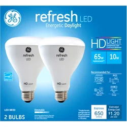 Ge Refresh 10 Watts Daylight Led Light Bulbs 2 ea Box
