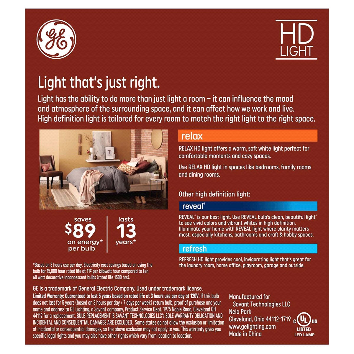 slide 2 of 2, GE Relax HD Soft White 60W LED Clear Decorative Blunt Tip Candelabra Base BC Light Bulbs, 3 ct