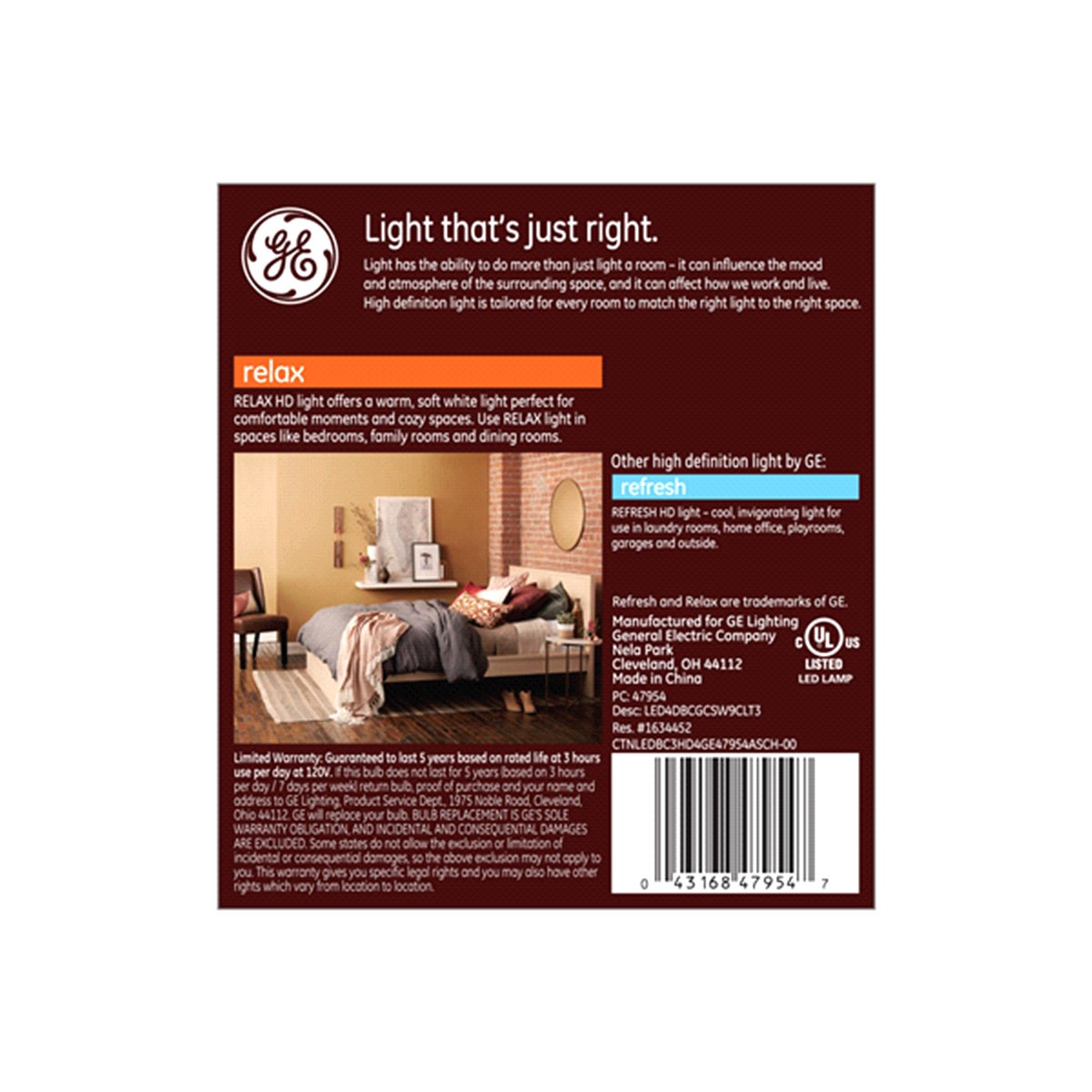 slide 2 of 2, Ge Relax Led Hd 40W Cac Deco Dim Clr Blunt Tip, 3 ct