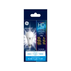 GE Household Lighting Reveal LED HD+ 3-Way Light Bulb