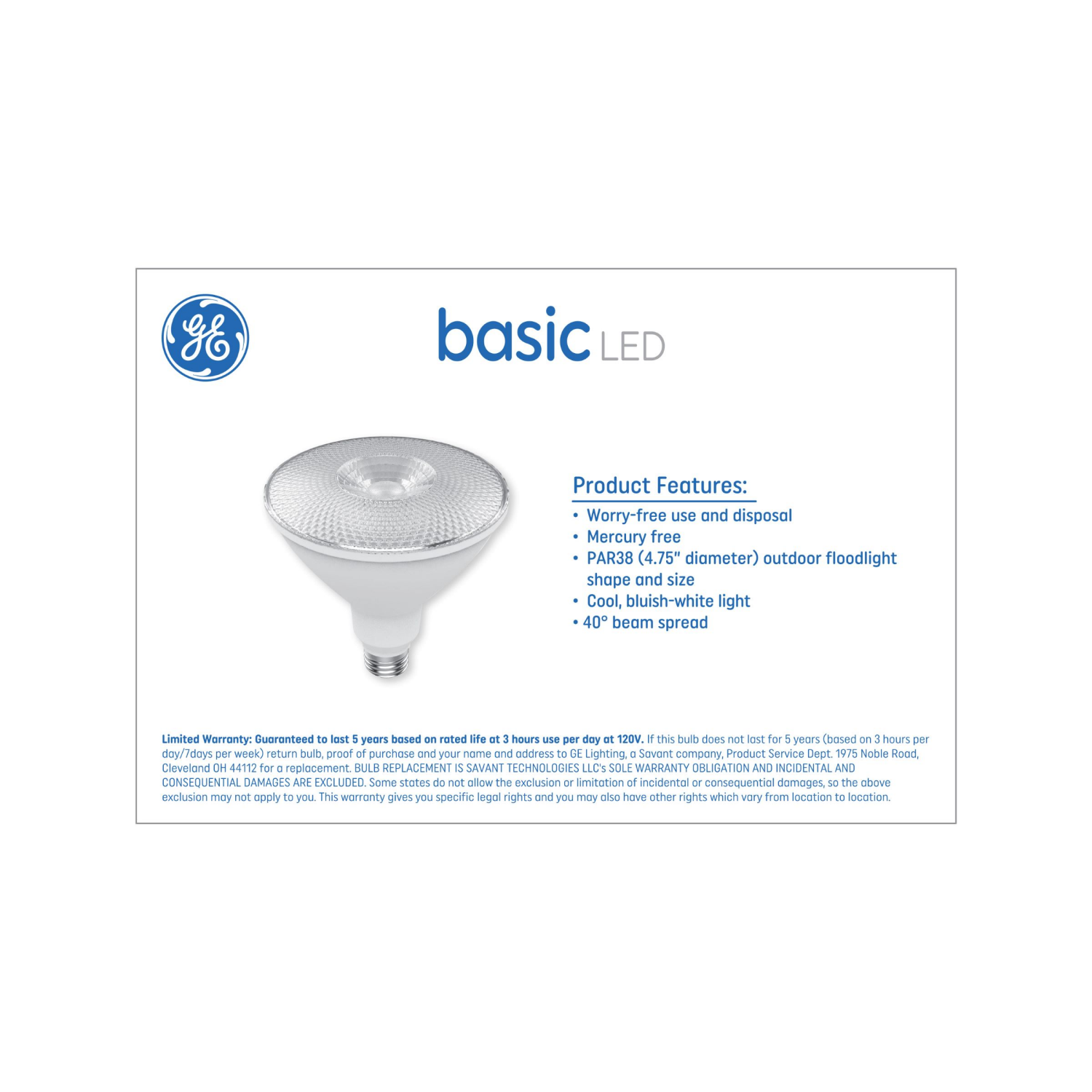 slide 2 of 2, GE LED 90W PAR38 Flood Daylight Dim 2 Pk, 2 ct