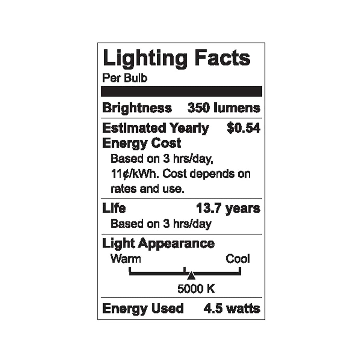 slide 2 of 2, GE Refresh 2 Pack 4.5 Watts Daylight LED Light Bulb 2 ea, 2 ct