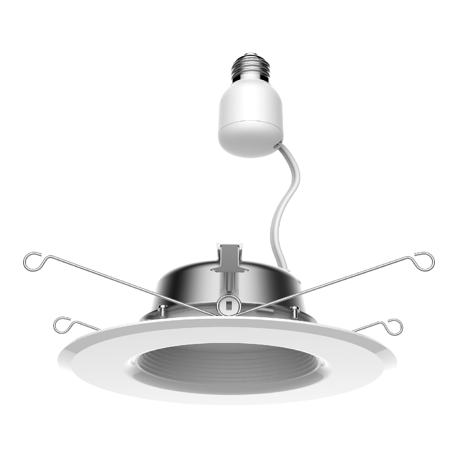 slide 3 of 3, GE Classic Soft White 65W Replacement LED Indoor 6" Recessed Floodlight Light Bulb, 1 ct