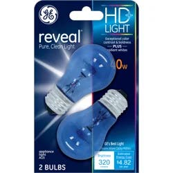 GE Reveal 40 Watts HD+ Light Bulbs 2 ea