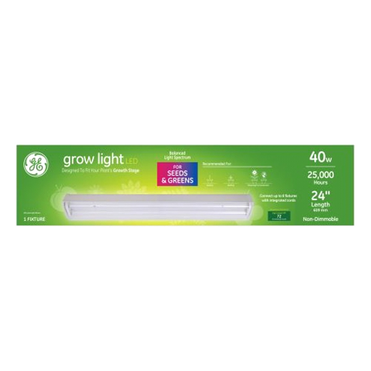 slide 2 of 2, Ge Grow Light Led Balanced Light Spectrum 40 Watt Light Bulb, 1 ct