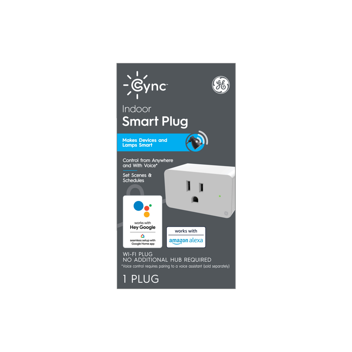 slide 1 of 5, Ge Cync Indoor Smart Plug, 1 ct