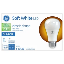 GE LED Classic Shape 75W Replacement Soft White