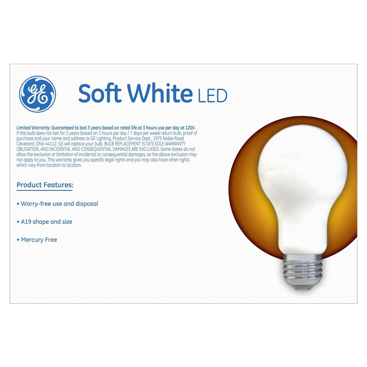 slide 2 of 2, GE 12-Watt Soft White Low-Energy Classic Shape Light Bulbs, 3-Pack, 1 ct