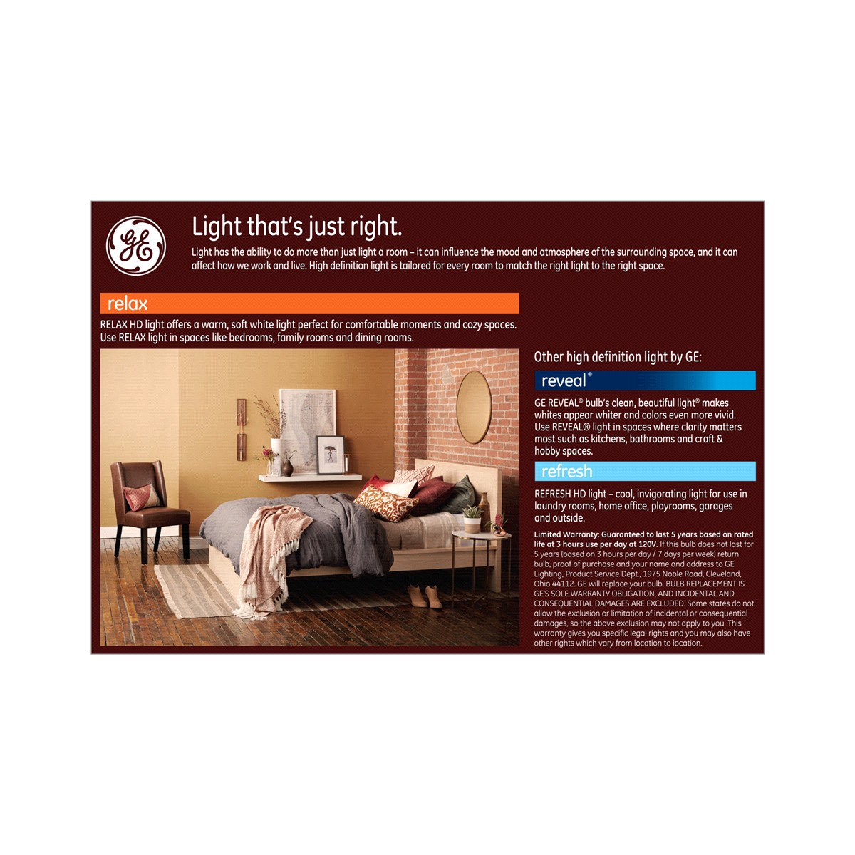 slide 2 of 2, GE Relax HD LED 60W EQ A19 Soft White Dimmable Light Bulb 8-Pack, 1 ct