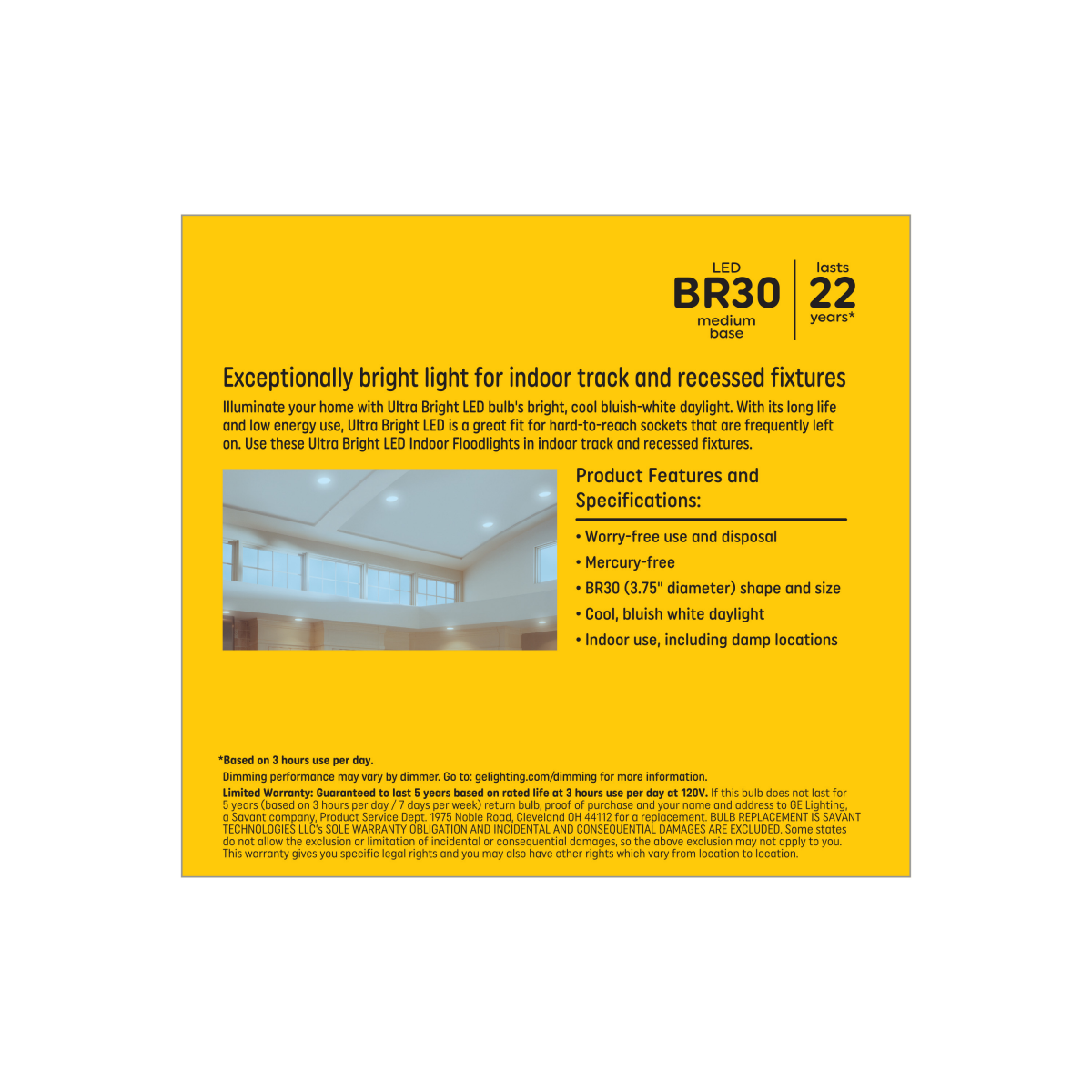 slide 2 of 2, GE 24 Watts Ultra Bright LED Daylight Indoor Floodlight Light Bulbs 2 ea, 2 ct