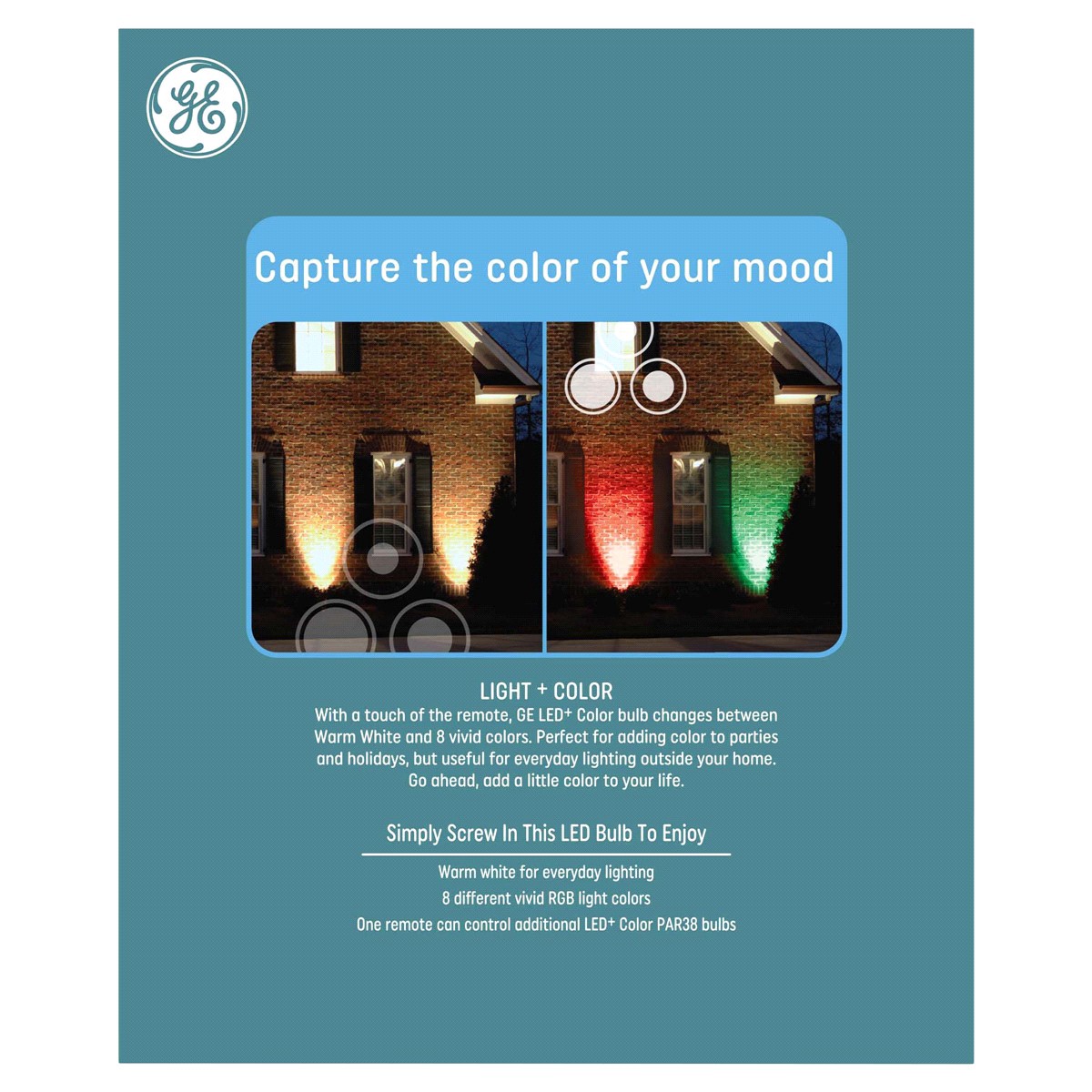 slide 2 of 2, GE LED+ Color 15 Watts Light Bulb 1 ea, 1 ct