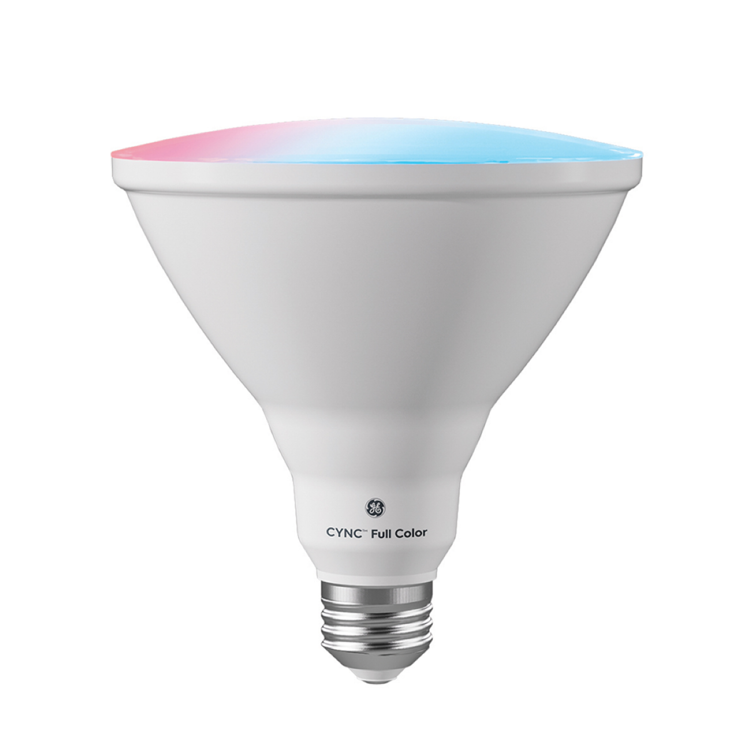 slide 3 of 3, GE CYNC Full Color Direct Connect Outdoor Floodlight PAR38 Bulb, 1 ct
