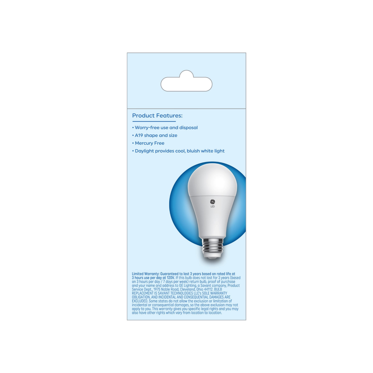 slide 2 of 2, GE 3-Way Classic Shape Daylight LED Light Bulb 1 ea, 1 ct