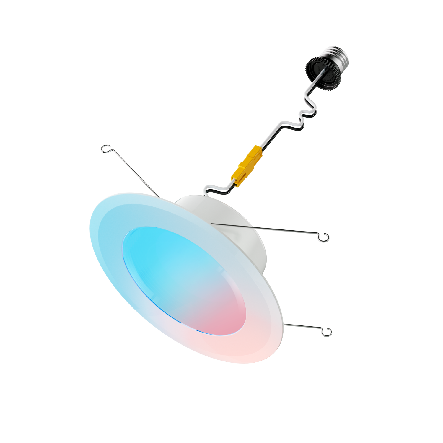 slide 4 of 4, GE Household Lighting GE CYNC Smart LED Wafer Downlight Full Color: Energy Star Certified Recessed Light, Alexa & Google Compatible, 1150 Lumens, 1 ct