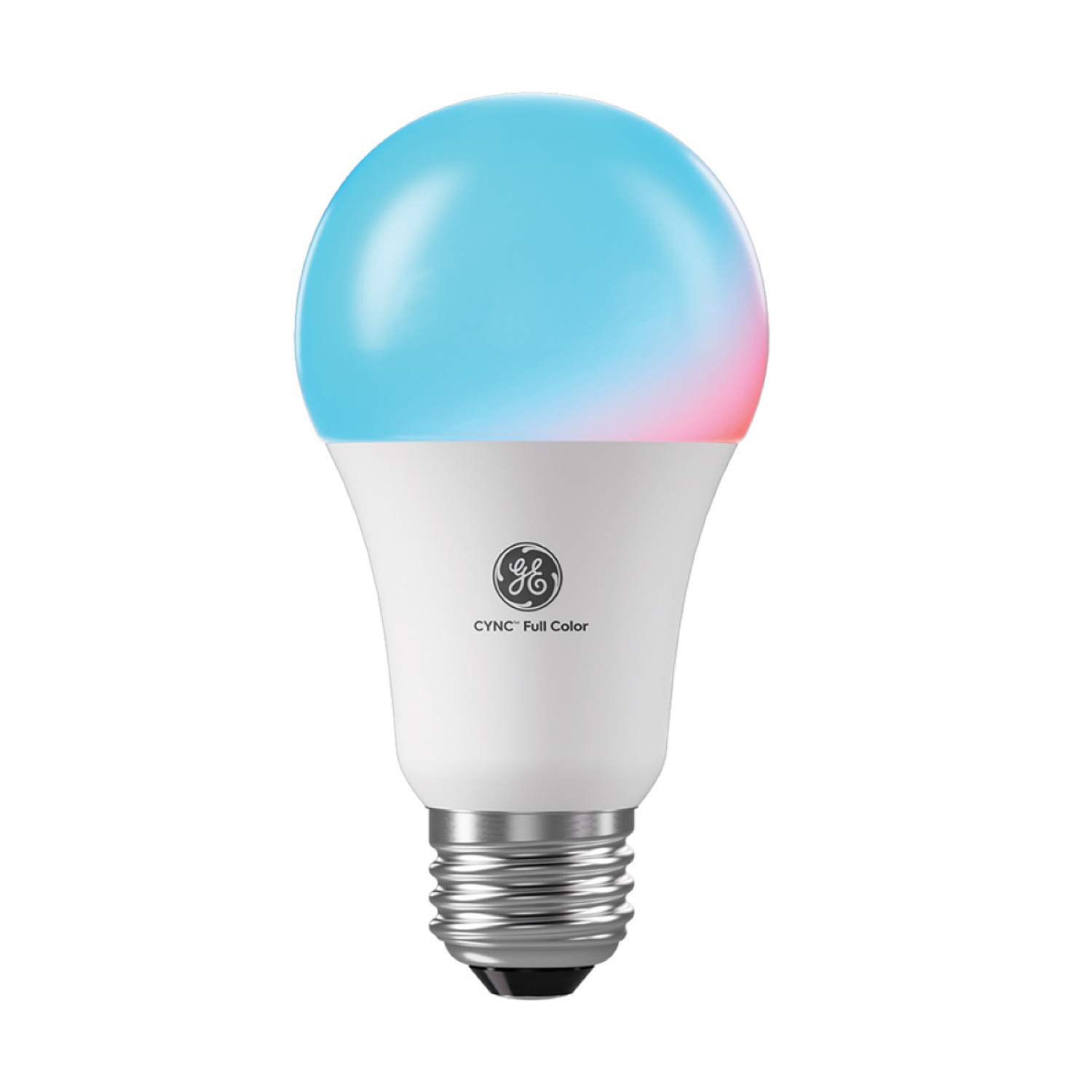 slide 3 of 3, GE Cync Full Color Direct Connect Smart 60W EQ A19 Bluetooth/Wifi Enabled, Works With Alexa, Google Assistant without a Hub Dimmable Light Bulb 2-pack, 2 ct