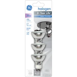 GE 35-Watt GU10 Halogen Light Bulb - Soft White