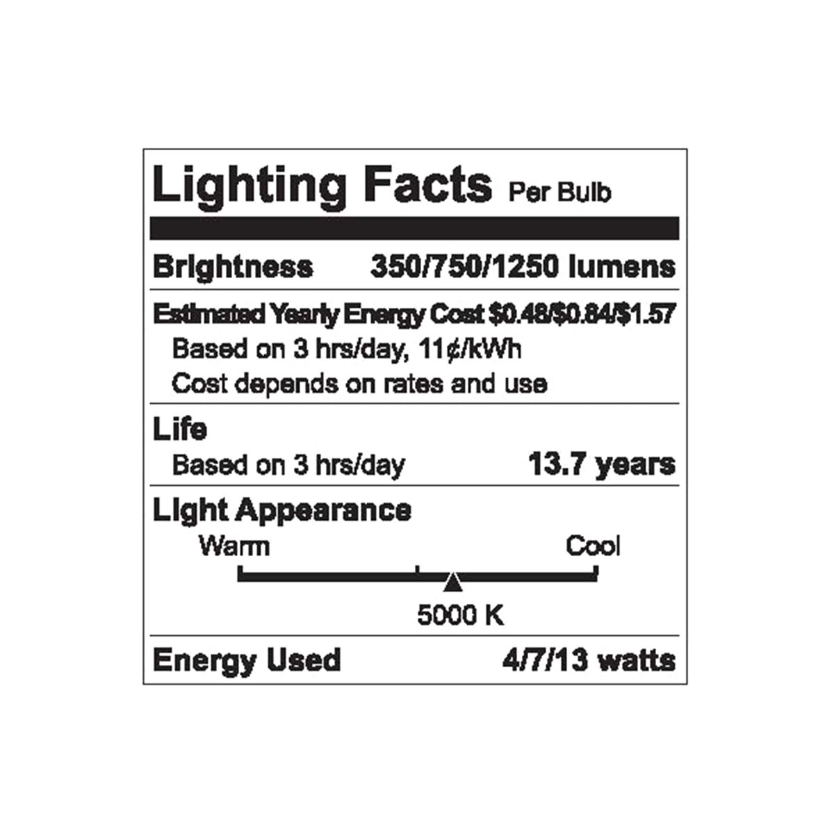 slide 2 of 2, GE Refresh 30/70/100 Watts Daylight 3-Way LED A21 Light Bulb 1 ea, 1 ct