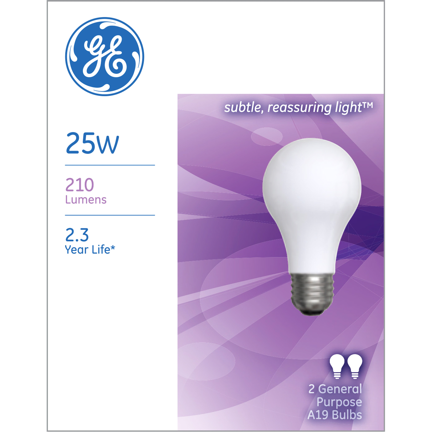 slide 1 of 2, GE 25 Watts Soft White Light Bulbs 2 ea, 2 ct