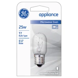 GE 25 Watts Clear Appliance Light Bulb 1 ea