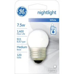 GE 7.5w White Nightlight Light Bulb 1 ea