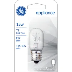 GE Household Lighting 15w T7 Appliance Incandescent Light Bulb