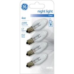 GE 4-Watt Nightlight Incandescent Light Bulb - Clear