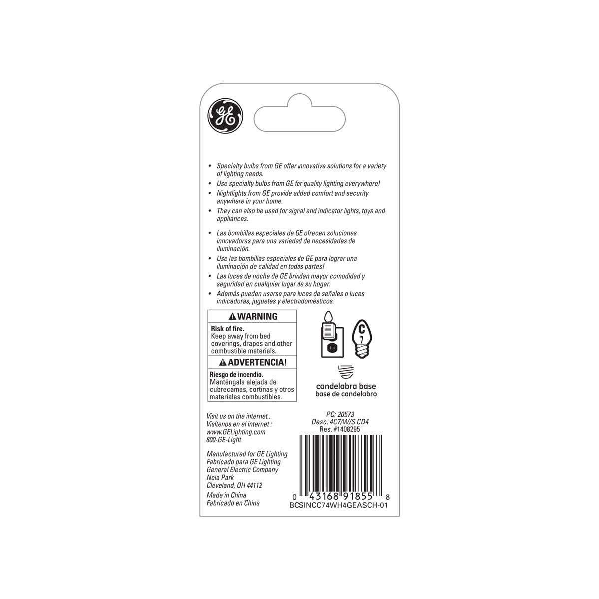 slide 2 of 2, Ge 40 Watt Nite Light, 4 ct