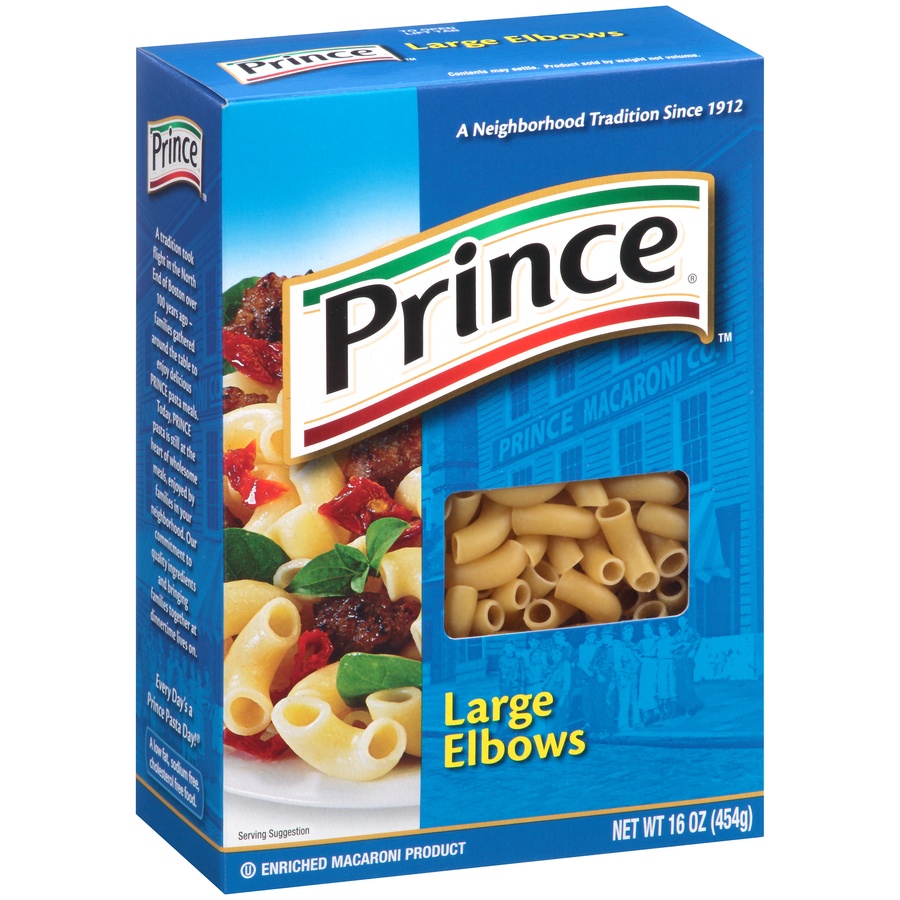 slide 3 of 8, Prince Pasta - Large Elbows, 16 oz