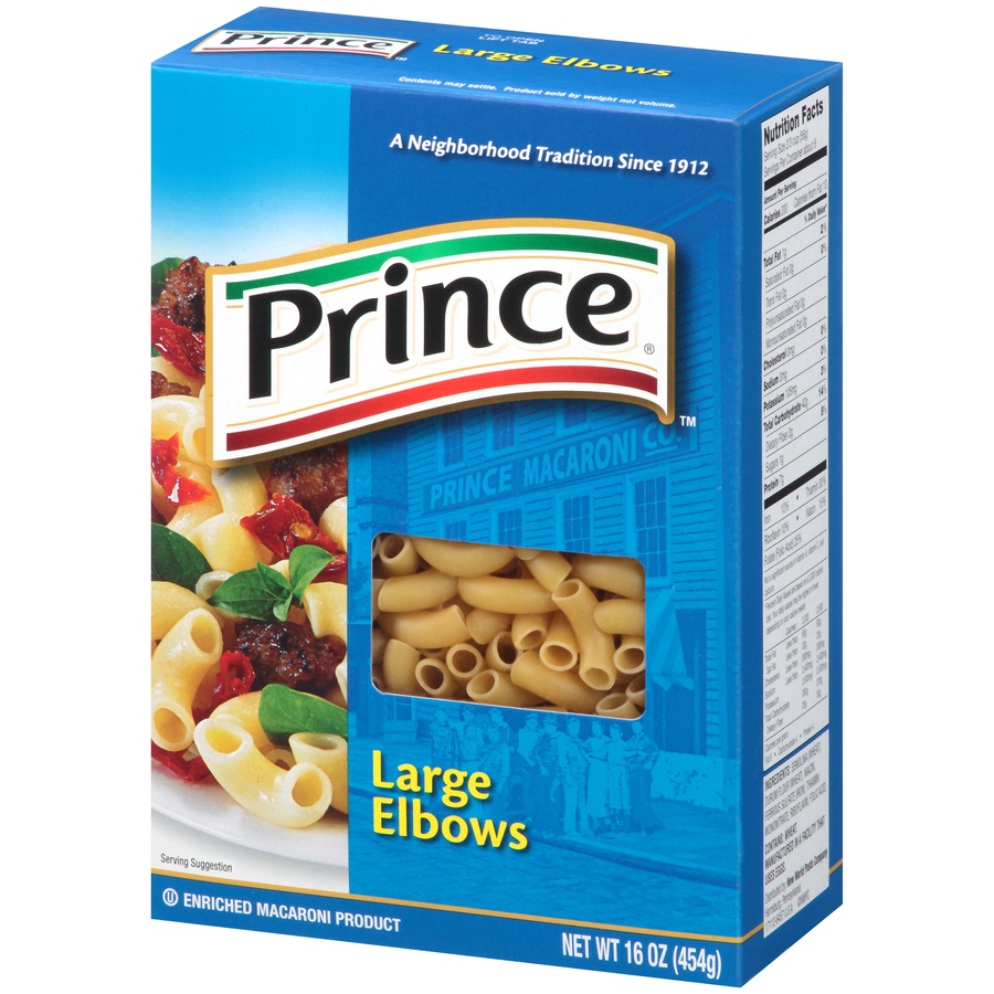 slide 4 of 8, Prince Pasta - Large Elbows, 16 oz