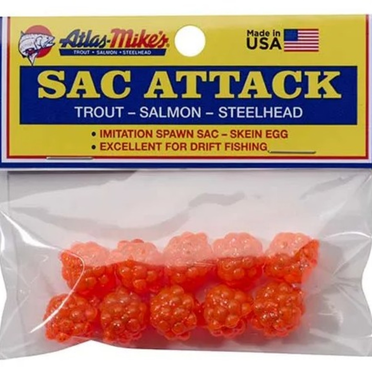 slide 2 of 2, Atlas Sac Attack Orange, 1 ct