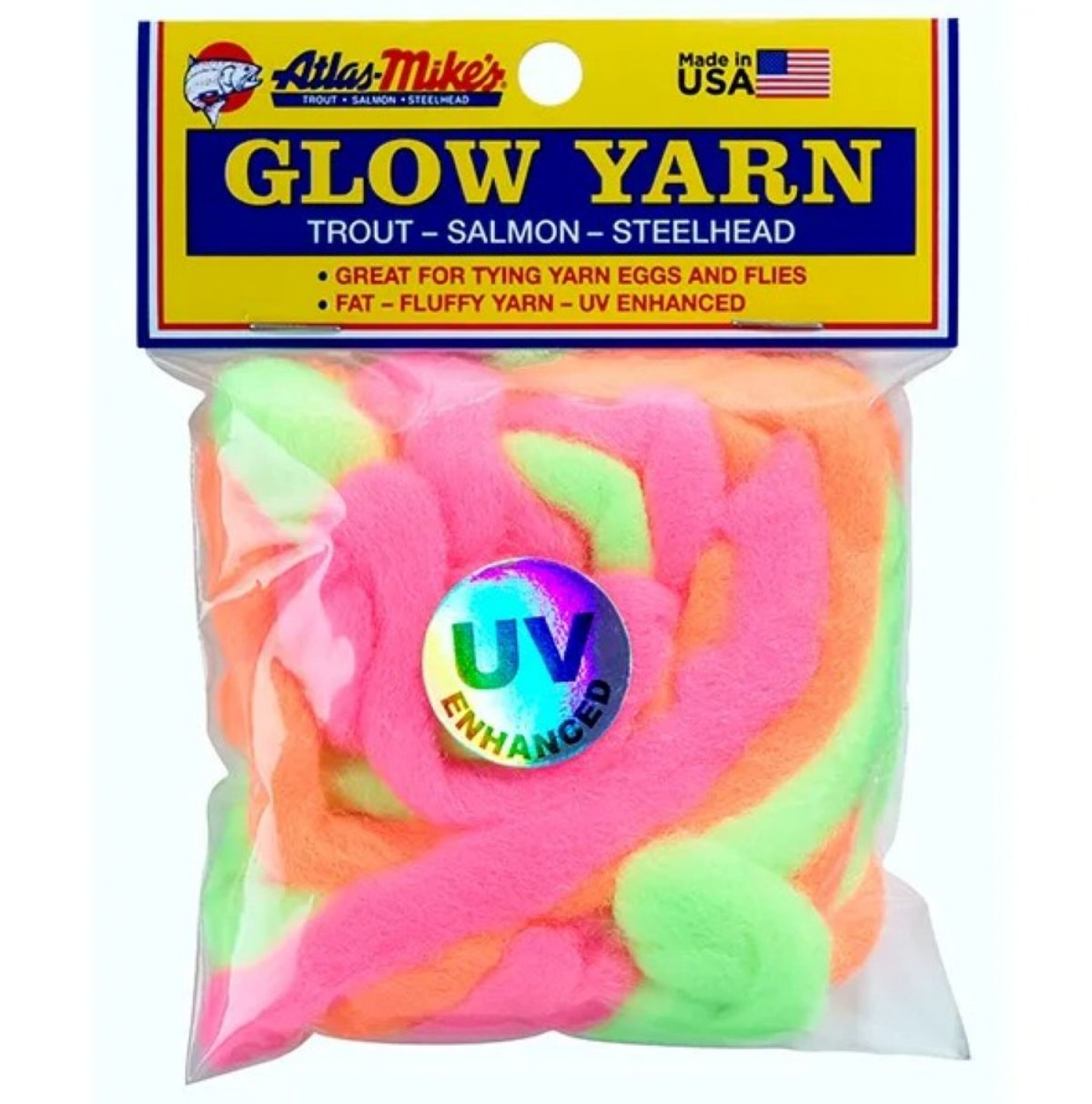 slide 2 of 2, Atlas UV Glow Yarn Assorted, 1 ct