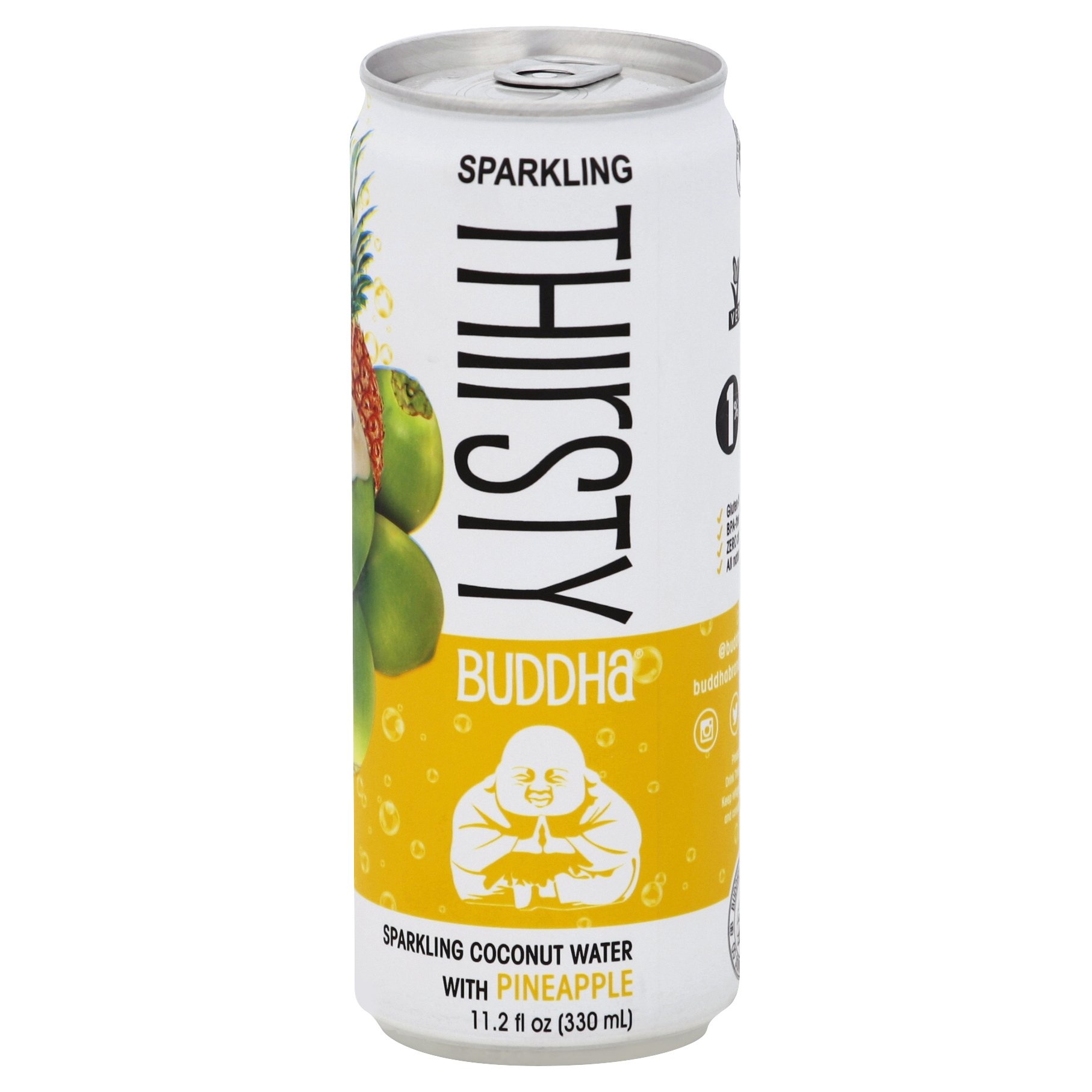 slide 1 of 1, Thirsty Buddha Sparkling Coconut Water 11.2 oz, 11.2 fl oz