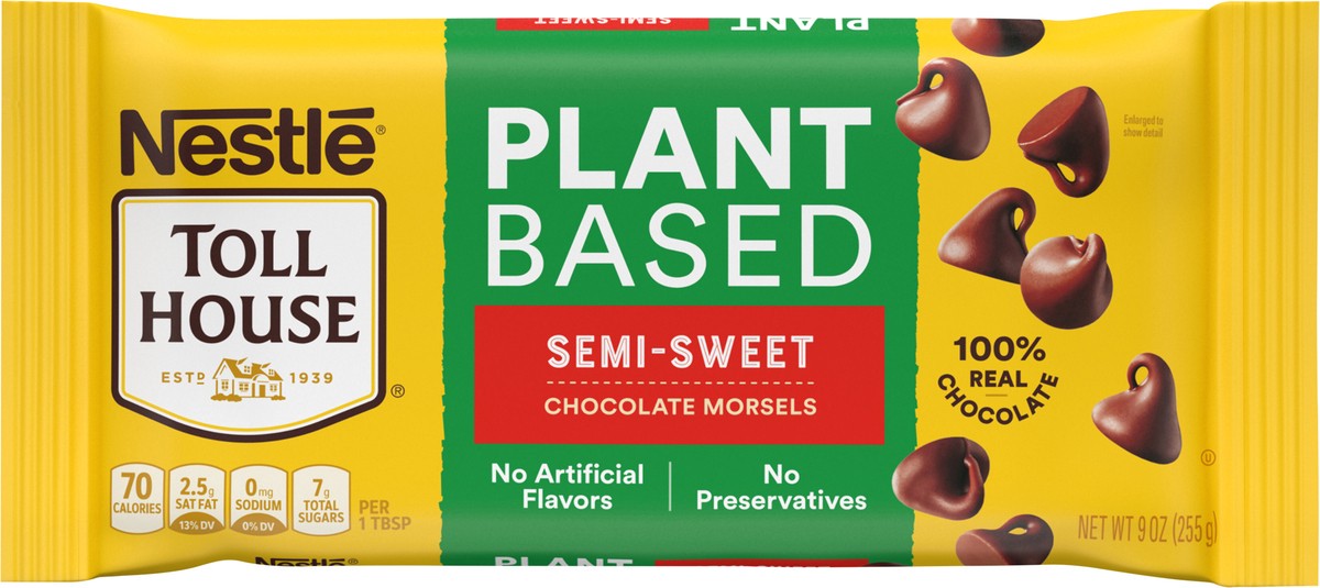 slide 6 of 9, Toll House Plant Based Semi Sweet Chocolate Chips, 9 oz
