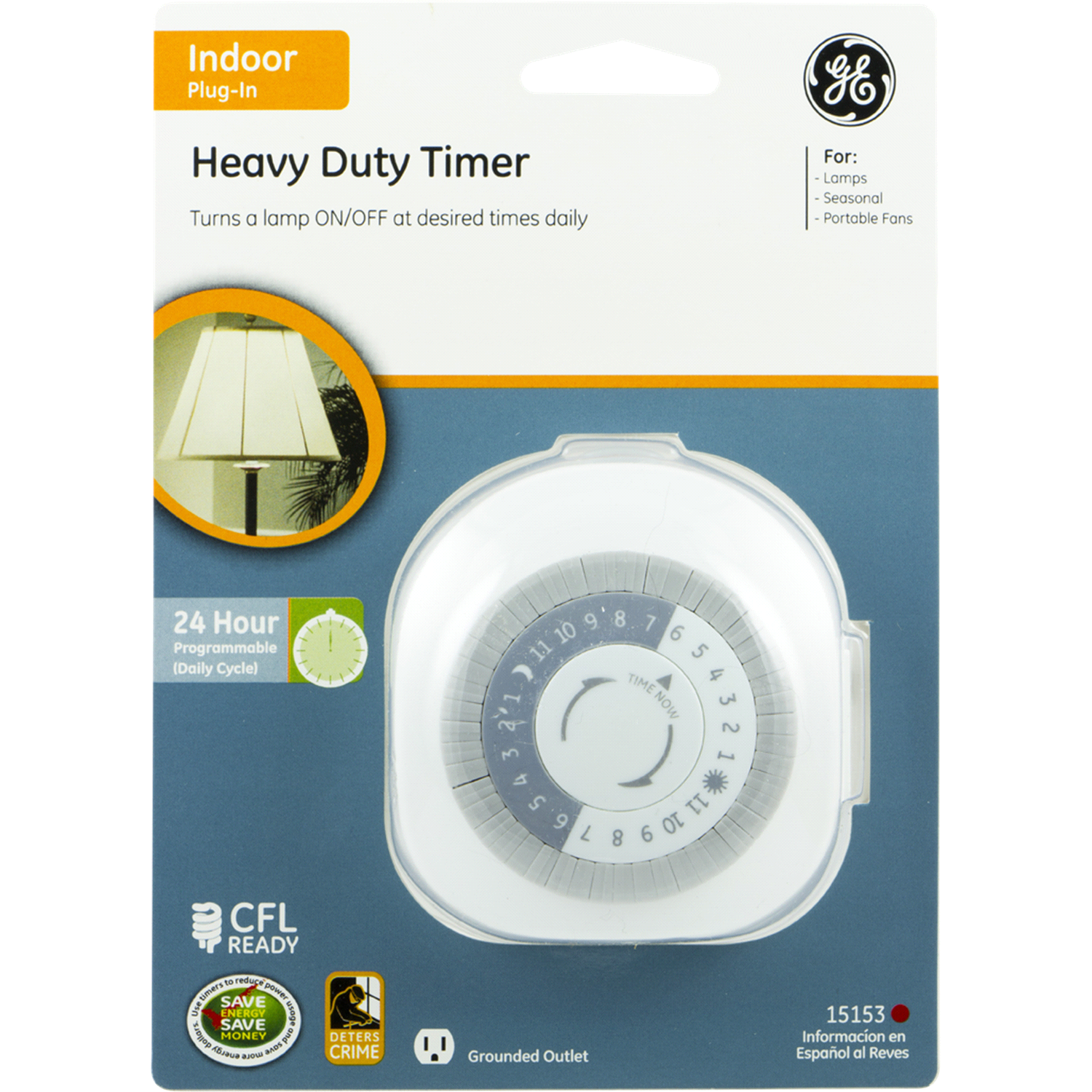 slide 1 of 4, GE 24 Hour Indoor Heavy Duty Timer, 1 ct
