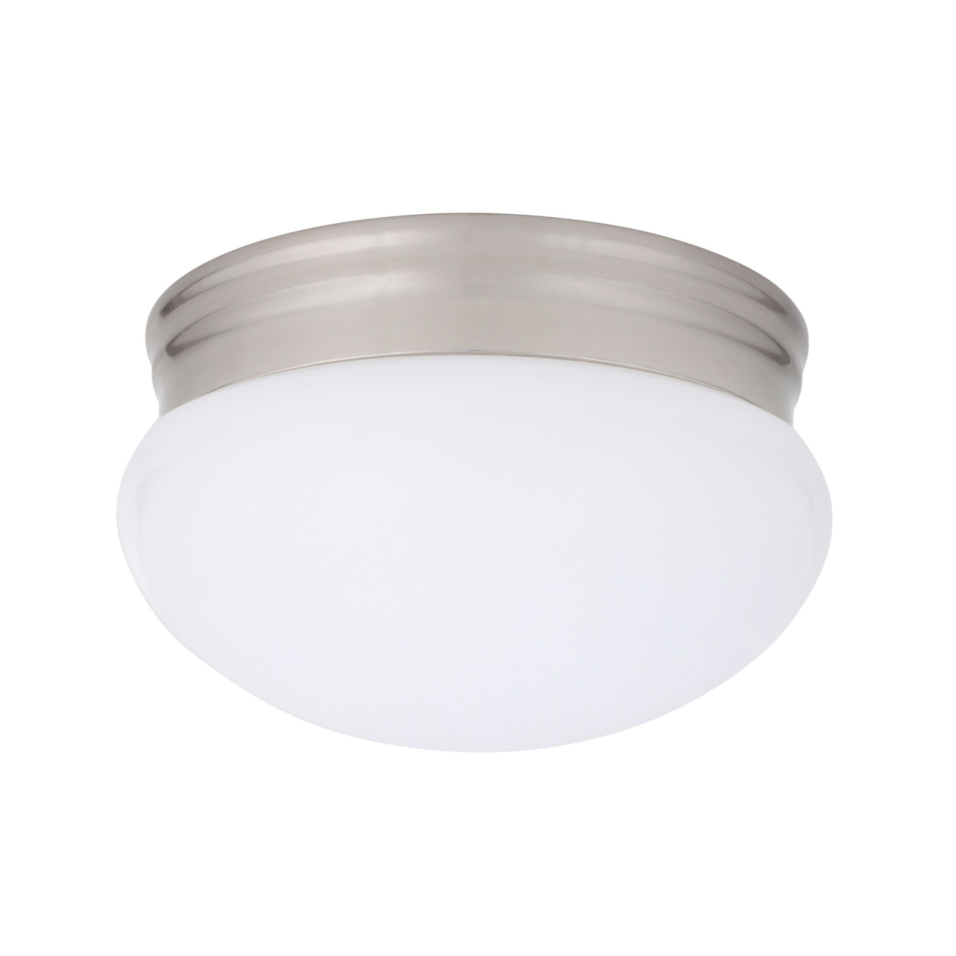 slide 2 of 5, Project Source 1 -Light 9.25-in Brushed Nickel Flush Mount Light, 1 ct