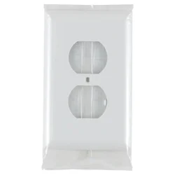 GE 2-Outlet Oversized Wallplate - White