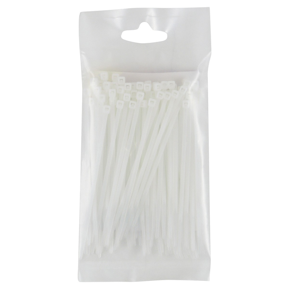 slide 2 of 2, GE Cable Ties, Clear, 100 ct; 4 in