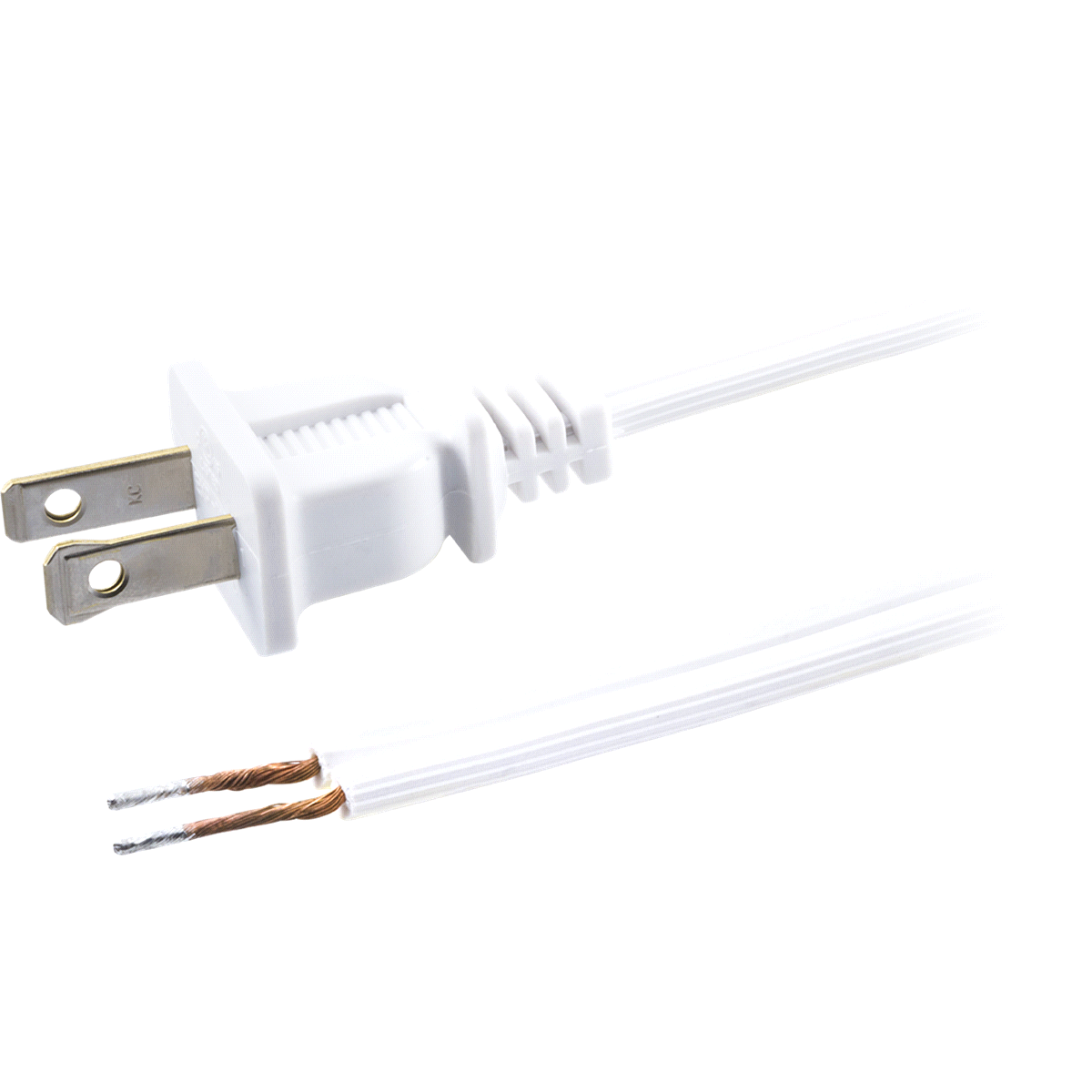 slide 3 of 4, GE Replacement Lamp Cord, White, 8 ft