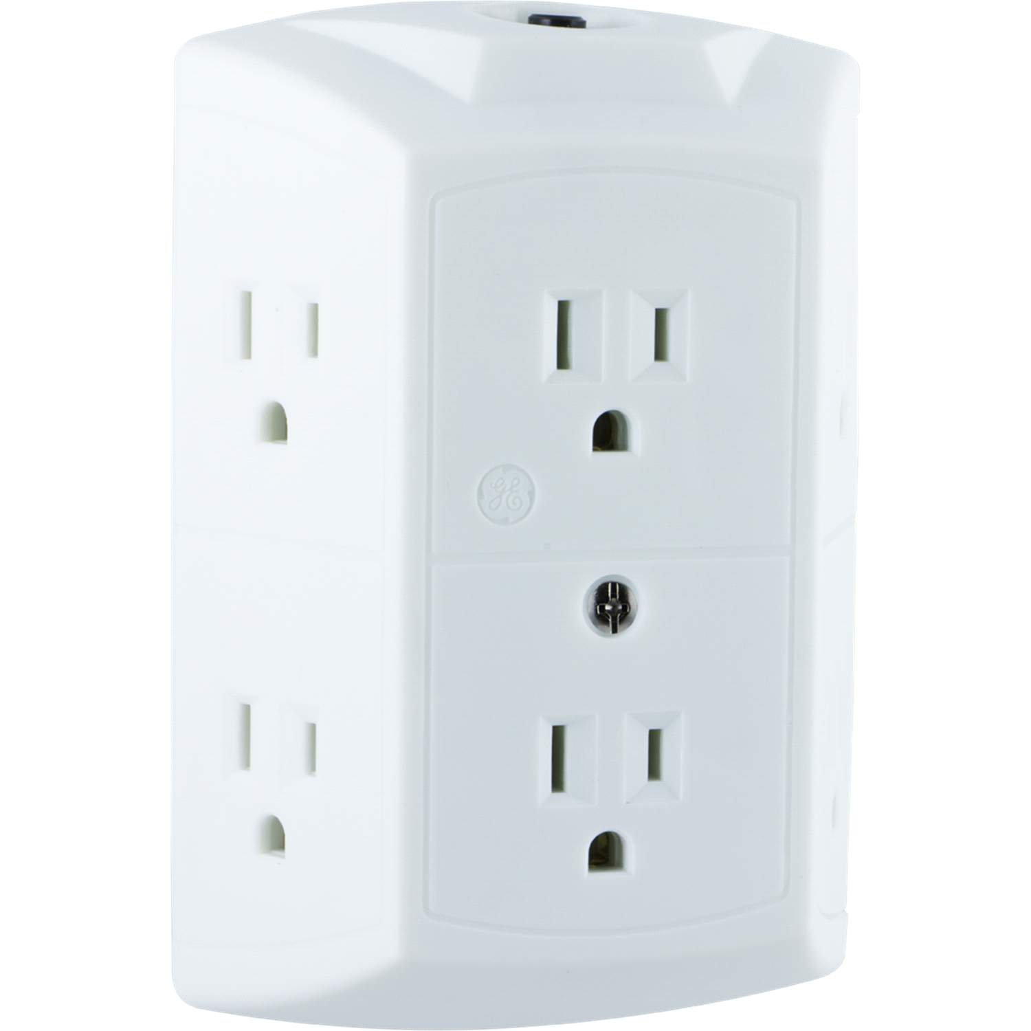 slide 2 of 4, 6-Outlet Tap White, 0.46 lb