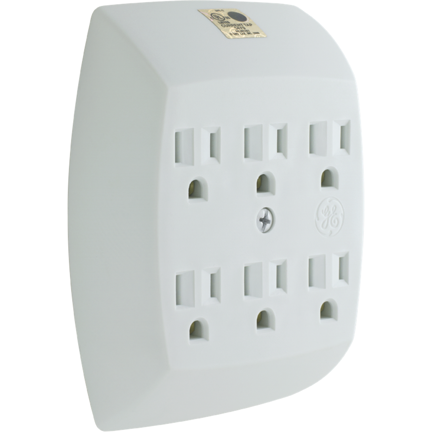 slide 2 of 4, General Electric Grounded 6-Outlet Tap, White, 1 ct