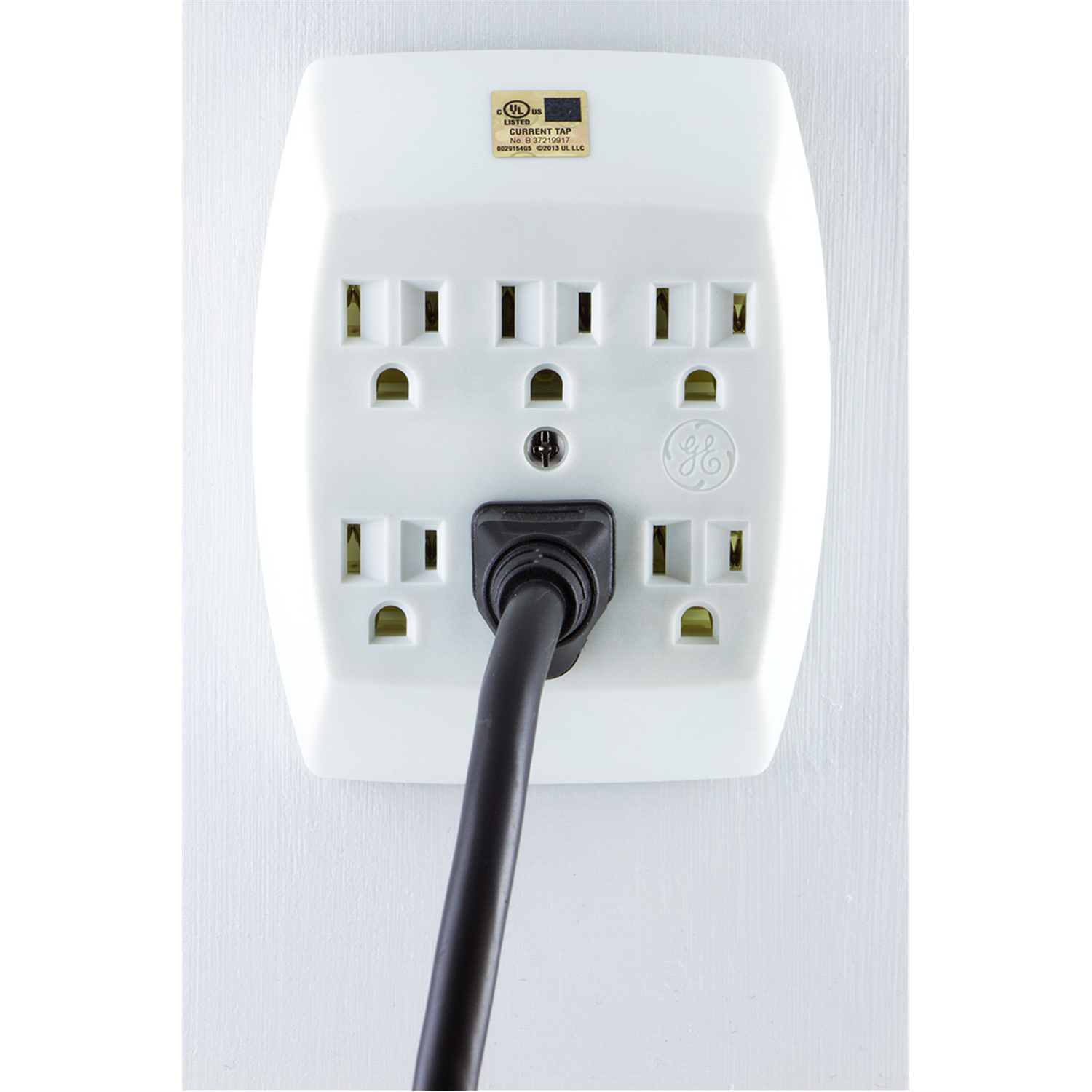 slide 4 of 4, General Electric Grounded 6-Outlet Tap, White, 1 ct