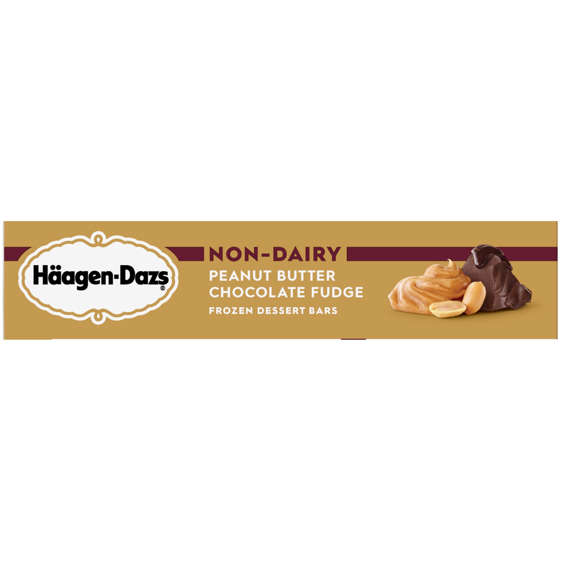 slide 2 of 6, Häagen-Dazs Non Dairy Peanut Butter Dark Chocolate Frozen Dessert Bars, 3 ct